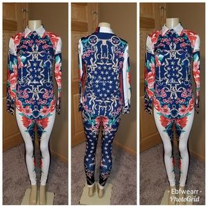 2 piece flower& star cute set